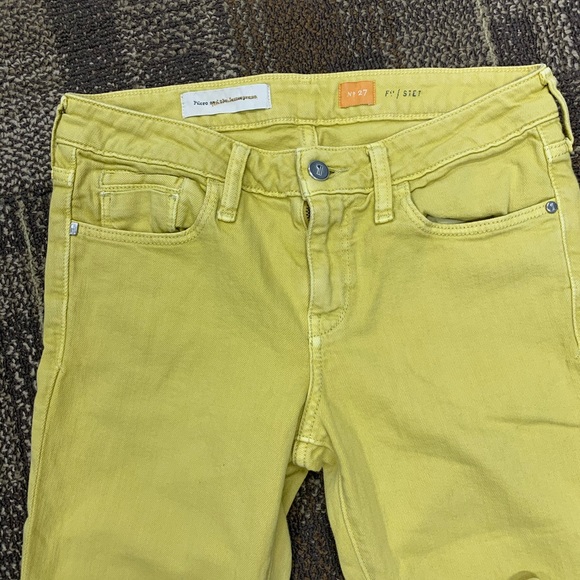 Yellow skinny jeans, Anthropologie - Picture 2 of 8